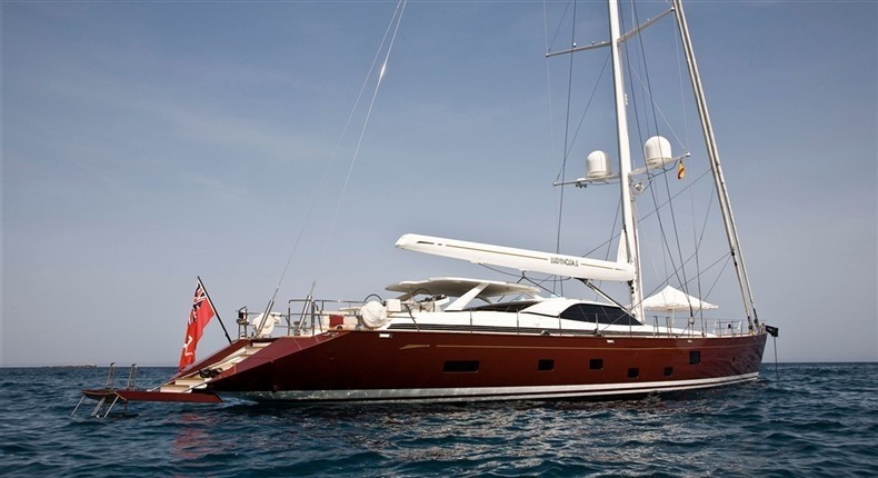 sailing yacht blush